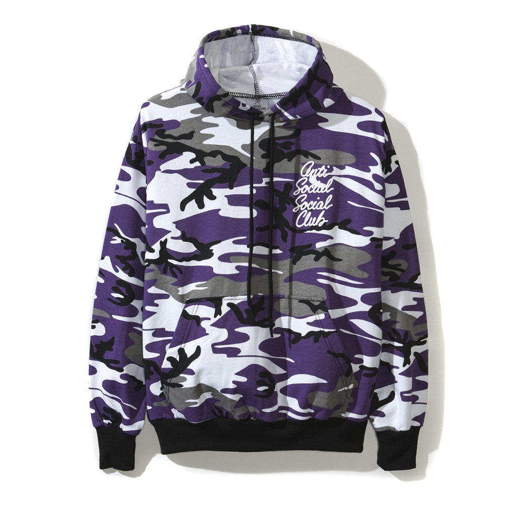 Anti social social hot sale club purple hoodie